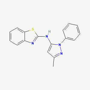 N-(3-methyl-1-phenyl-1H-pyrazol-5-yl)-1,3-benzothiazol-2-amine