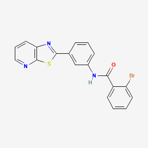 2-bromo-N-(3-(thiazolo[5,4-b]pyridin-2-yl)phenyl)benzamide