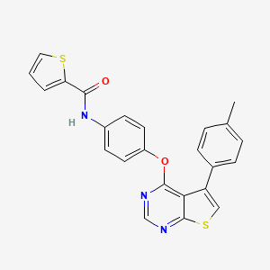 N-(4-((5-(p-tolyl)thieno[2,3-d]pyrimidin-4-yl)oxy)phenyl)thiophene-2-carboxamide