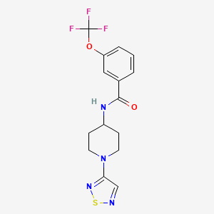 N-(1-(1,2,5-thiadiazol-3-yl)piperidin-4-yl)-3-(trifluoromethoxy)benzamide