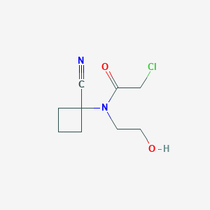 2-Chloro-N-(1-cyanocyclobutyl)-N-(2-hydroxyethyl)acetamide