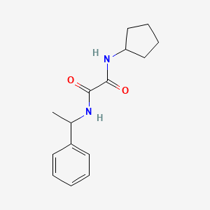 molecular formula C15H20N2O2 B2830483 N1-cyclopentyl-N2-(1-phenylethyl)oxalamide CAS No. 433239-85-1