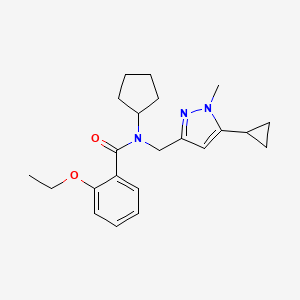 N-cyclopentyl-N-((5-cyclopropyl-1-methyl-1H-pyrazol-3-yl)methyl)-2-ethoxybenzamide