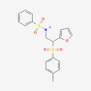 N-(2-(furan-2-yl)-2-tosylethyl)benzenesulfonamide