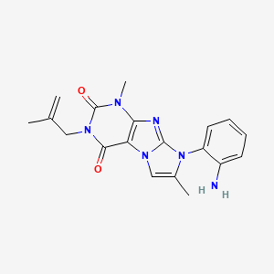 8-(2-aminophenyl)-1,7-dimethyl-3-(2-methylallyl)-1H-imidazo[2,1-f]purine-2,4(3H,8H)-dione