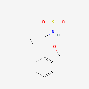 molecular formula C12H19NO3S B2830572 N-(2-methoxy-2-phenylbutyl)methanesulfonamide CAS No. 1796946-26-3