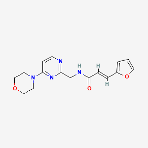 (E)-3-(furan-2-yl)-N-((4-morpholinopyrimidin-2-yl)methyl)acrylamide