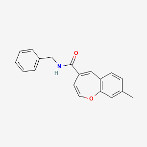 molecular formula C19H17NO2 B2830630 N-benzyl-8-methyl-1-benzoxepine-4-carboxamide CAS No. 1049035-94-0
