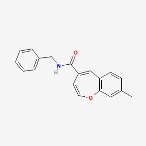 N-benzyl-8-methyl-1-benzoxepine-4-carboxamide