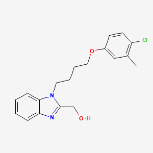 (1-(4-(4-chloro-3-methylphenoxy)butyl)-1H-benzo[d]imidazol-2-yl)methanol