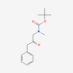 molecular formula C15H21NO3 B2830682 Tert-butyl N-methyl-N-(2-oxo-3-phenylpropyl)carbamate CAS No. 151830-73-8