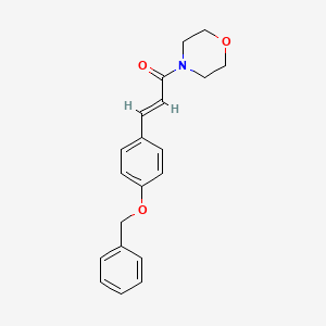 (E)-1-morpholin-4-yl-3-(4-phenylmethoxyphenyl)prop-2-en-1-one