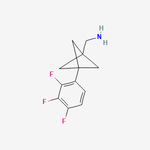 [3-(2,3,4-Trifluorophenyl)-1-bicyclo[1.1.1]pentanyl]methanamine