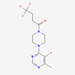 4,4,4-Trifluoro-1-[4-(5-fluoro-6-methylpyrimidin-4-yl)piperazin-1-yl]butan-1-one
