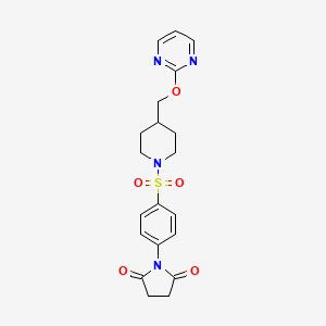 1-[4-[4-(Pyrimidin-2-yloxymethyl)piperidin-1-yl]sulfonylphenyl]pyrrolidine-2,5-dione