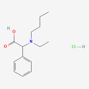 2-(Butyl(ethyl)amino)-2-phenylacetic acid hydrochloride