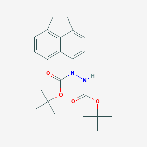molecular formula C22H28N2O4 B2830764 N'-[(tert-butoxy)carbonyl]-N-(1,2-dihydroacenaphthylen-5-yl)(tert-butoxy)carbohydrazide CAS No. 2225136-39-8