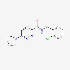 N-(2-chlorobenzyl)-6-(pyrrolidin-1-yl)pyridazine-3-carboxamide
