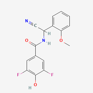 N-[Cyano-(2-methoxyphenyl)methyl]-3,5-difluoro-4-hydroxybenzamide