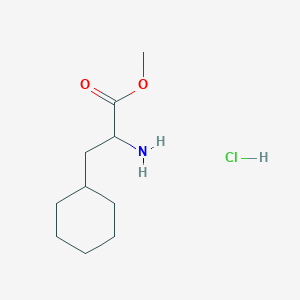 molecular formula C10H20ClNO2 B2830789 Methyl 2-amino-3-cyclohexylpropanoate hydrochloride CAS No. 144600-01-1