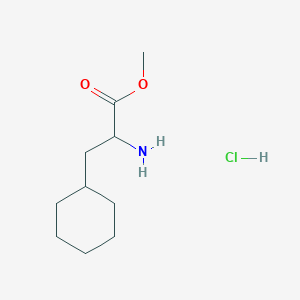 molecular formula C10H20ClNO2 B2830789 盐酸甲基2-氨基-3-环己基丙酸酯 CAS No. 144600-01-1