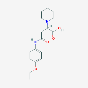 4-((4-Ethoxyphenyl)amino)-4-oxo-2-(piperidin-1-yl)butanoic acid