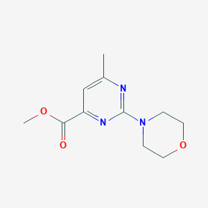 molecular formula C11H15N3O3 B2830820 Methyl 6-methyl-2-morpholinopyrimidine-4-carboxylate CAS No. 1259063-26-7