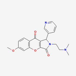 2-(2-(Dimethylamino)ethyl)-6-methoxy-1-(pyridin-3-yl)-1,2-dihydrochromeno[2,3-c]pyrrole-3,9-dione