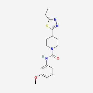 4-(5-ethyl-1,3,4-thiadiazol-2-yl)-N-(3-methoxyphenyl)piperidine-1-carboxamide