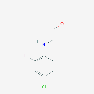 molecular formula C9H11ClFNO B2830835 4-chloro-2-fluoro-N-(2-methoxyethyl)aniline CAS No. 1250248-72-6