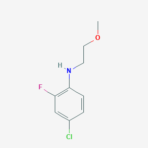 4-chloro-2-fluoro-N-(2-methoxyethyl)aniline