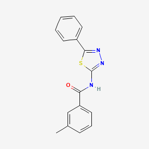 3-methyl-N-(5-phenyl-1,3,4-thiadiazol-2-yl)benzamide