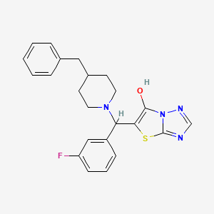 5-((4-Benzylpiperidin-1-yl)(3-fluorophenyl)methyl)thiazolo[3,2-b][1,2,4]triazol-6-ol