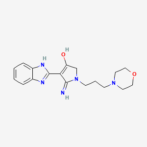 5-amino-4-(1H-1,3-benzodiazol-2-yl)-1-[3-(morpholin-4-yl)propyl]-2,3-dihydro-1H-pyrrol-3-one
