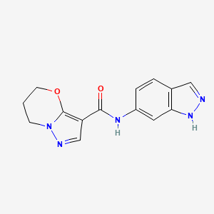 N-(1H-indazol-6-yl)-6,7-dihydro-5H-pyrazolo[5,1-b][1,3]oxazine-3-carboxamide