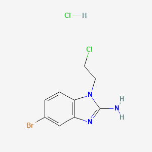 5-Bromo-1-(2-chloroethyl)benzimidazol-2-amine;hydrochloride