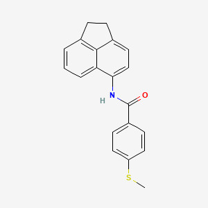 molecular formula C20H17NOS B2830857 N-(1,2-dihydroacenaphthylen-5-yl)-4-(methylsulfanyl)benzamide CAS No. 896356-44-8
