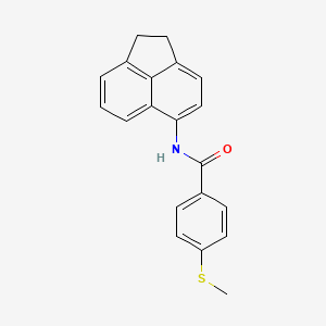 N-(1,2-dihydroacenaphthylen-5-yl)-4-methylsulfanylbenzamide
