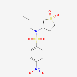N-butyl-N-(1,1-dioxidotetrahydrothiophen-3-yl)-4-nitrobenzenesulfonamide