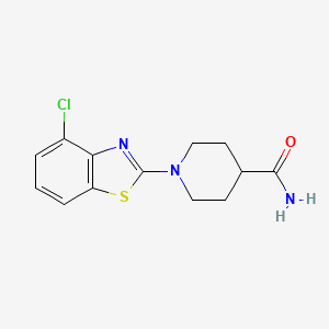 1-(4-Chloro-1,3-benzothiazol-2-yl)piperidine-4-carboxamide