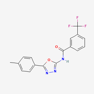 N-(5-(p-tolyl)-1,3,4-oxadiazol-2-yl)-3-(trifluoromethyl)benzamide