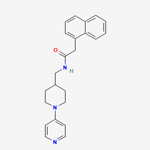 2-(naphthalen-1-yl)-N-((1-(pyridin-4-yl)piperidin-4-yl)methyl)acetamide