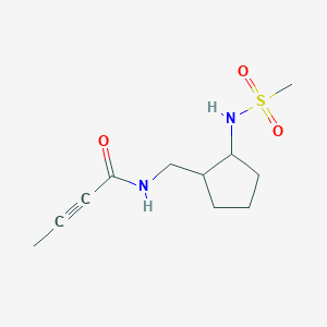 N-[[2-(Methanesulfonamido)cyclopentyl]methyl]but-2-ynamide
