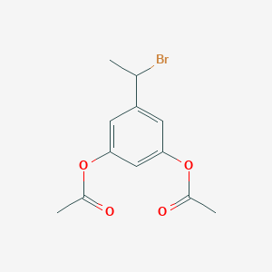 molecular formula C12H13BrO4 B028310 1-(3,5-Diacetoxyphenyl)-1-bromoethane CAS No. 1026420-83-6