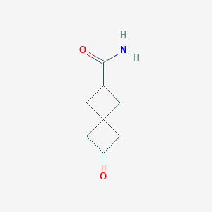 molecular formula C8H11NO2 B2831044 6-Oxospiro[3.3]heptane-2-carboxamide CAS No. 1851620-37-5