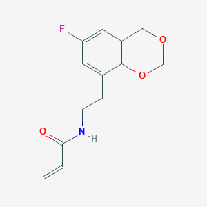 molecular formula C13H14FNO3 B2831240 N-[2-(6-Fluoro-4H-1,3-benzodioxin-8-yl)ethyl]prop-2-enamide CAS No. 2193936-82-0