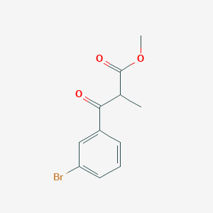 molecular formula C11H11BrO3 B2831248 Methyl 3-(3-bromophenyl)-2-methyl-3-oxopropanoate CAS No. 1247559-91-6