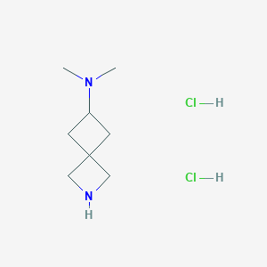 molecular formula C8H18Cl2N2 B2831446 N,N-Dimethyl-2-azaspiro[3.3]heptan-6-amine;dihydrochloride CAS No. 2305255-18-7