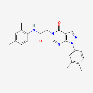 molecular formula C23H23N5O2 B2831463 N-(2,4-dimethylphenyl)-2-[1-(3,4-dimethylphenyl)-4-oxo-1H,4H,5H-pyrazolo[3,4-d]pyrimidin-5-yl]acetamide CAS No. 841211-86-7