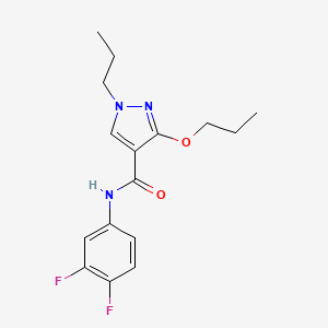 N-(3,4-difluorophenyl)-3-propoxy-1-propyl-1H-pyrazole-4-carboxamide